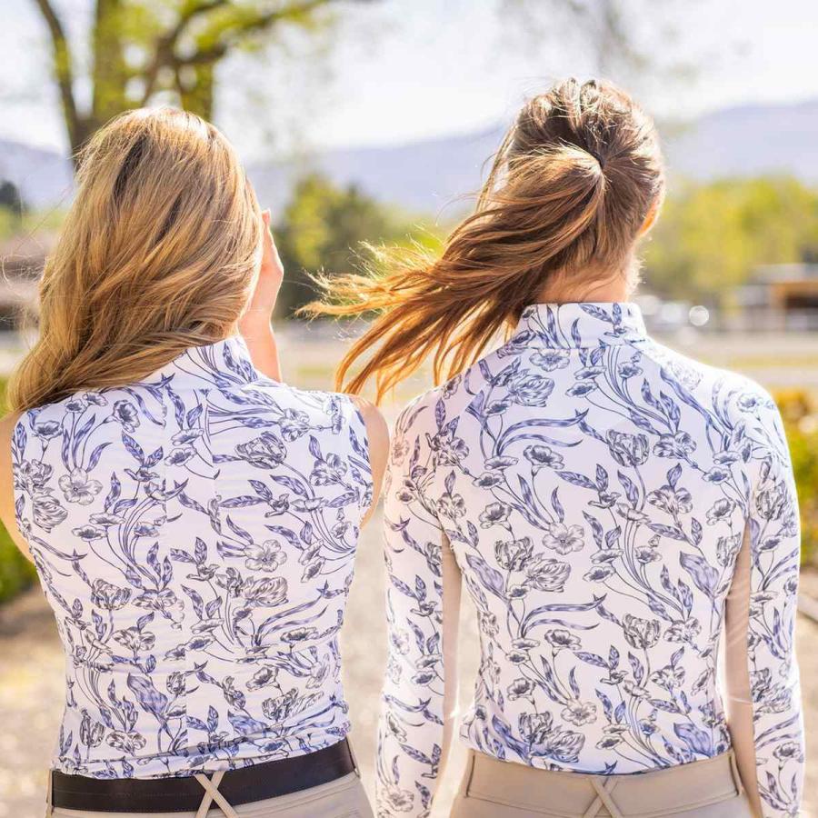 乗馬 機能性シャツ KASTEL DENMARK フレンチチューリップ UVカット ジップシャツ 長袖 レディース 乗馬用品 馬具 |  | 04