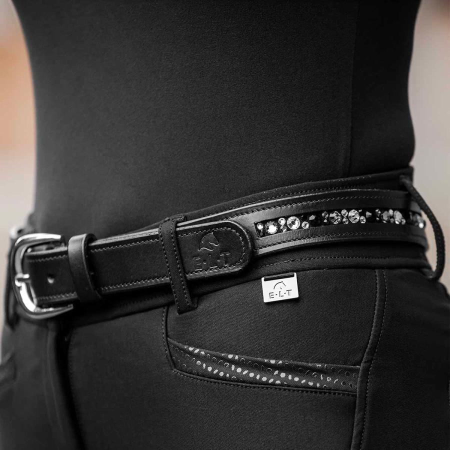 乗馬ベルト 乗馬 ベルト E・L・T ジュエル 本革ベルト 乗馬用品 馬具 : 乗馬用品