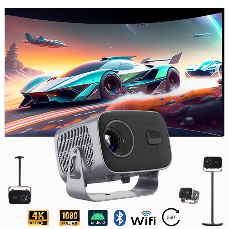 プロジェクター 本体 家庭用 電動フォーカス 小型 4K対応 天井投影