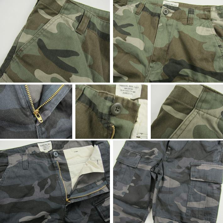 AVIREX アヴィレックス カーゴパンツ カモフラージュ BASIC FATIGUE PANTS 6126129｜joenet｜04