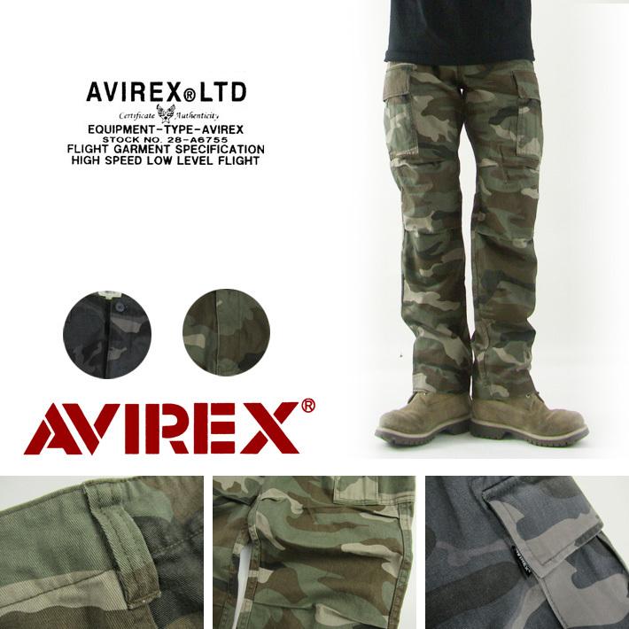 AVIREX アヴィレックス カーゴパンツ カモフラージュ BASIC FATIGUE
