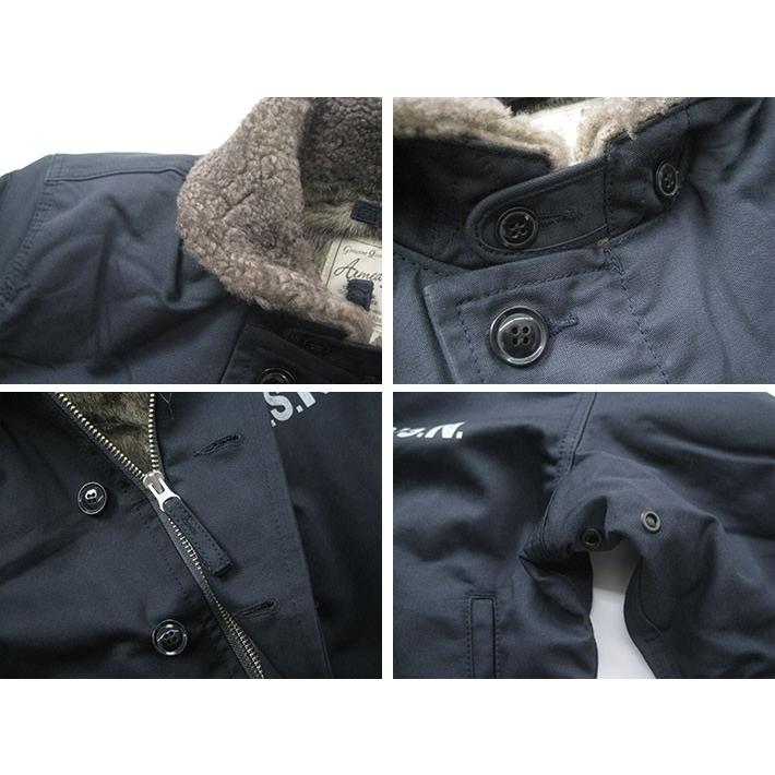 AVIREX ハチノス フェード ネイビー ステンシル N-1デッキ ジャケット AVIREX ハチノス フェード ネイビー ステンシル N-1デッキ ジャケット