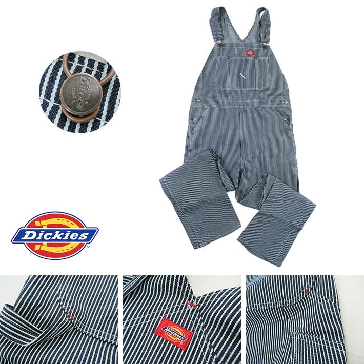 Dickies（ディッキーズ） Bibオーバーオール ヒッコリーストライプ