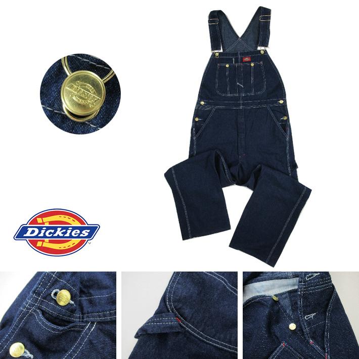 Dickies ディッキーズ Bibオーバーオール デニム ワンウォッシュ