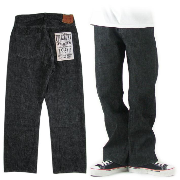 FULLCOUNT フルカウント 0105BK ブラックデニム WIDE DENIM FULLCOUNT フルカウント 0105BK ブラックデニム WIDE DENIM