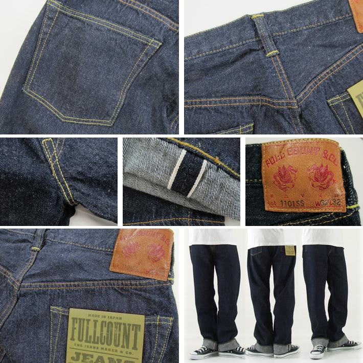 FULLCOUNT 加工 デニム 11.5オンス 1101 W34 FULLCOUNT」Lot #1101 Dartford Straight Denim 11.5oz 