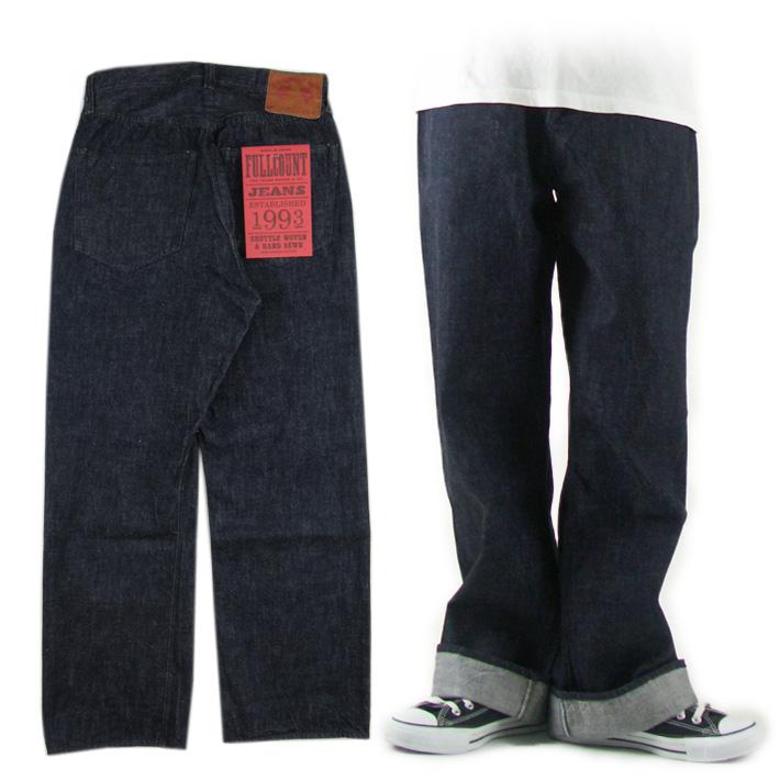 FULLCOUNT　1121　デニム パンツ　ストレート　W34　セルビッチ FULLCOUNT - FULLCOUNT 1121 デニム パンツ ストレート W34