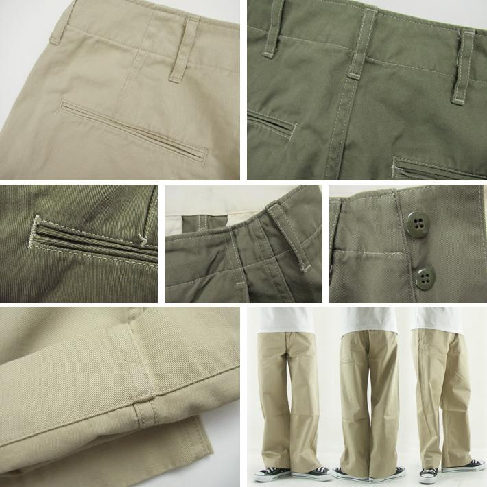 FULLCOUNT フルカウント チノパン ワイドストレート U.S. ARMY CHINO 41 KHAKI｜joenet｜07