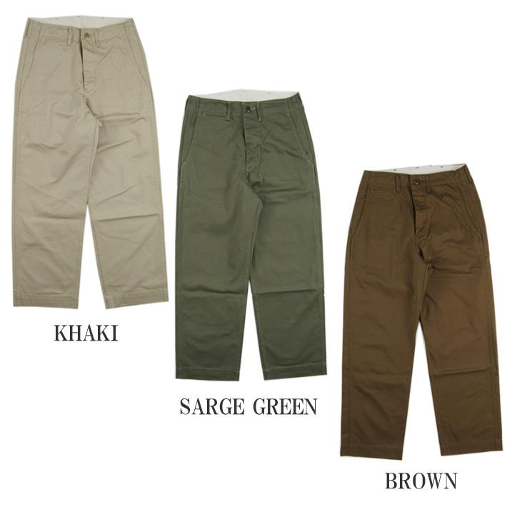 FULLCOUNT フルカウント チノパン ワイドストレート U.S. ARMY CHINO 41 KHAKI｜joenet｜08