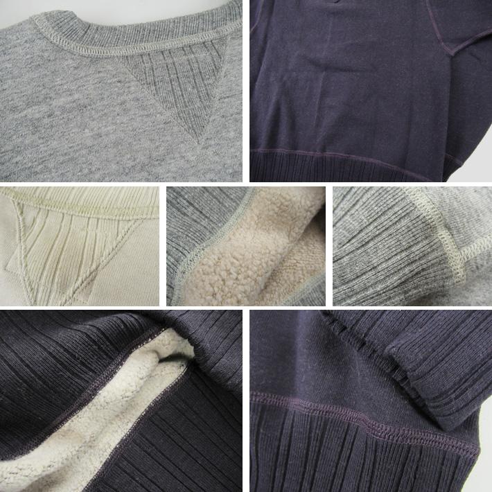 FULLCOUNT（フルカウント） スウェットシャツ DOUBLE V SET IN SLEEVE