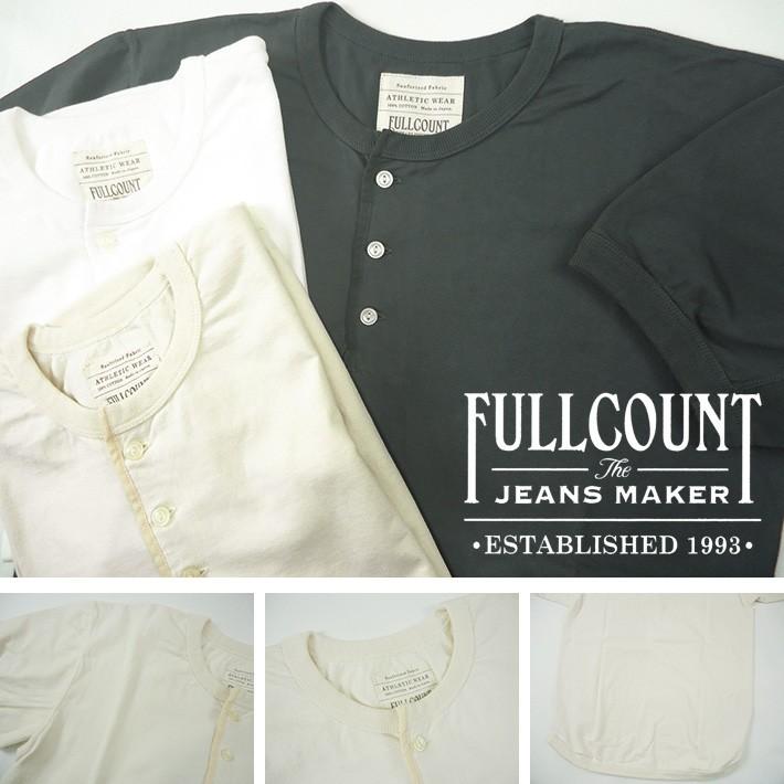 FULLCOUNT（フルカウント） ヘンリーネック Tシャツ FLAT SEAM HEAVY