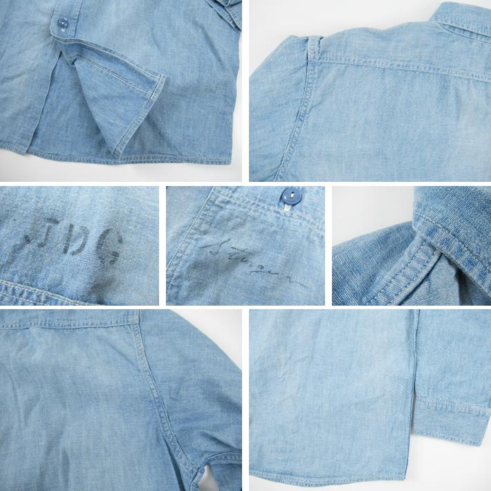 WAREHOUSE John Gluckow ジョングラッコー 長袖シャンブレー