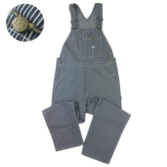 Lee　オーバーオール　ヒッコリーストライプ　XL　LM7254 Lee（リー） オーバーオール ヒッコリーストライプ LM7254-2104