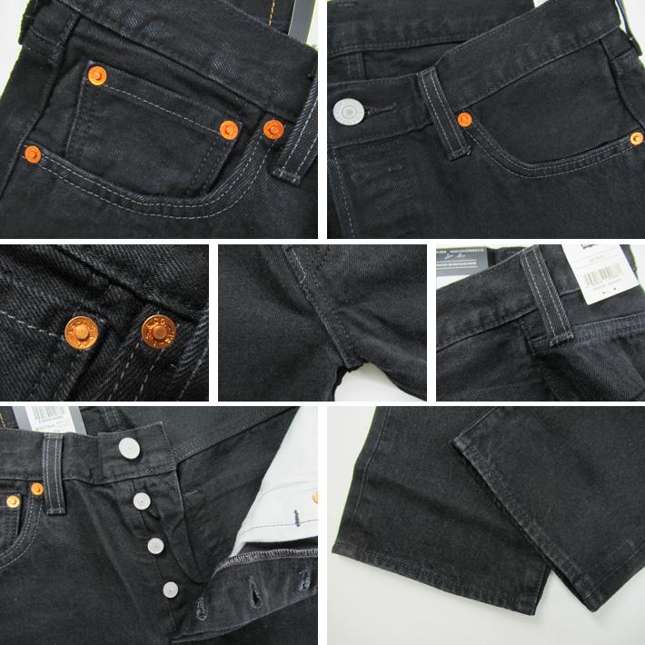 Levi's（リーバイス） 501 ボタンフライ ストレートジーンズ BLACK