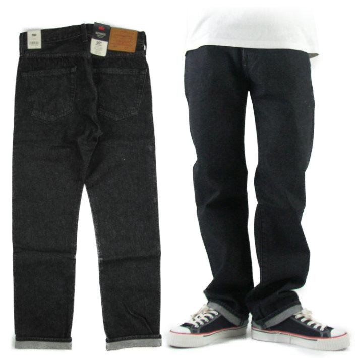 Levi's（リーバイス） 501 ボタンフライ ストレートジーンズ ブラック