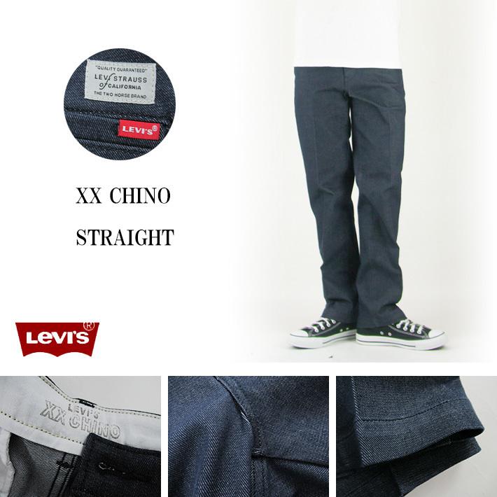 Levi's（リーバイス） STA-PREST リンスデニム XX CHINO STRAIGHT