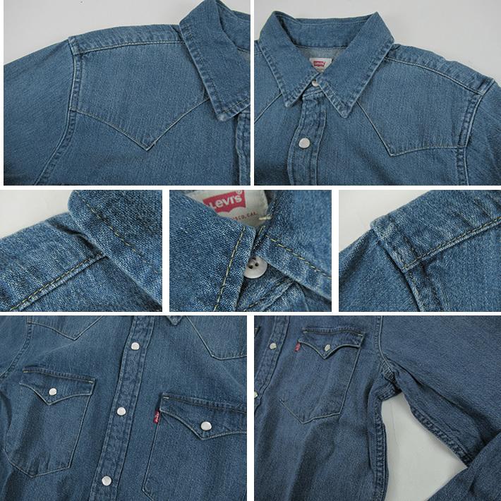 Levi's（リーバイス） デニムウエスタンシャツ ダークウォッシュ 85745