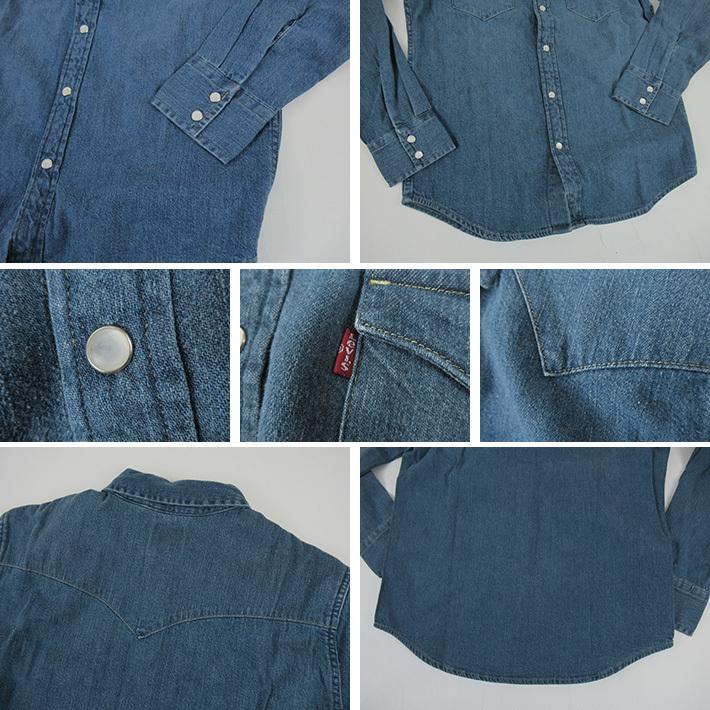 Levi's（リーバイス） デニムウエスタンシャツ ダークウォッシュ 85745