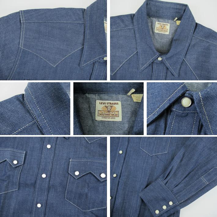 LVC ショートホーン デニム ウエスタンシャツ LEVI'S SHORTHORN LVC ショートホーン デニム ウエスタンシャツ LEVI'S SHORTHORN