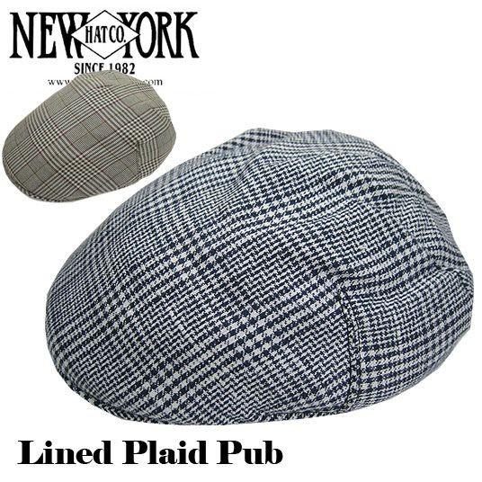 NEW YORK HAT & CAP Co./ニューヨークハット ラインドプレイド パブ ハンチング 米国製 newyorkhat6165