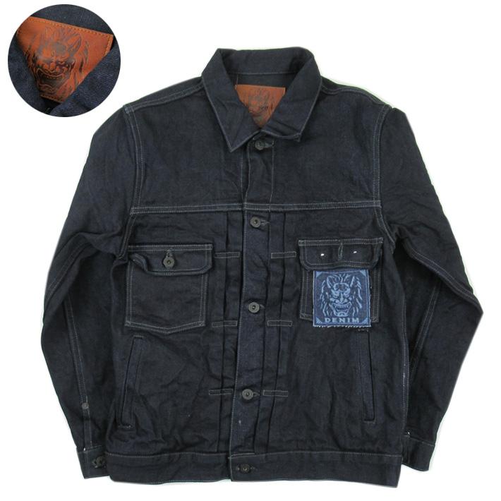 初代鬼デニム 2nd Type デニムジャケット 14oz 緯糸ブラック 02516P