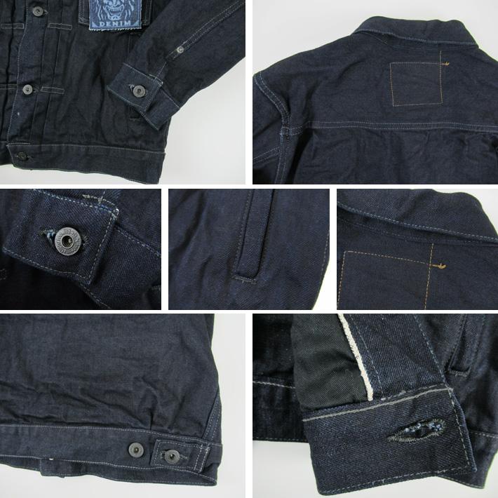 初代鬼デニム 2nd Type デニムジャケット 14oz 緯糸ブラック 02516P