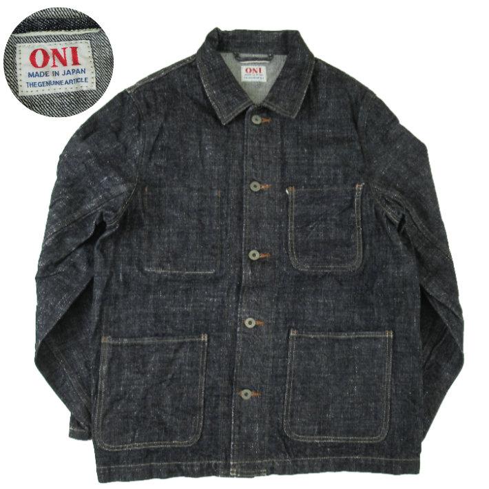鬼デニム 03502LS カバーオール 13.5oz ロングスラブデニム