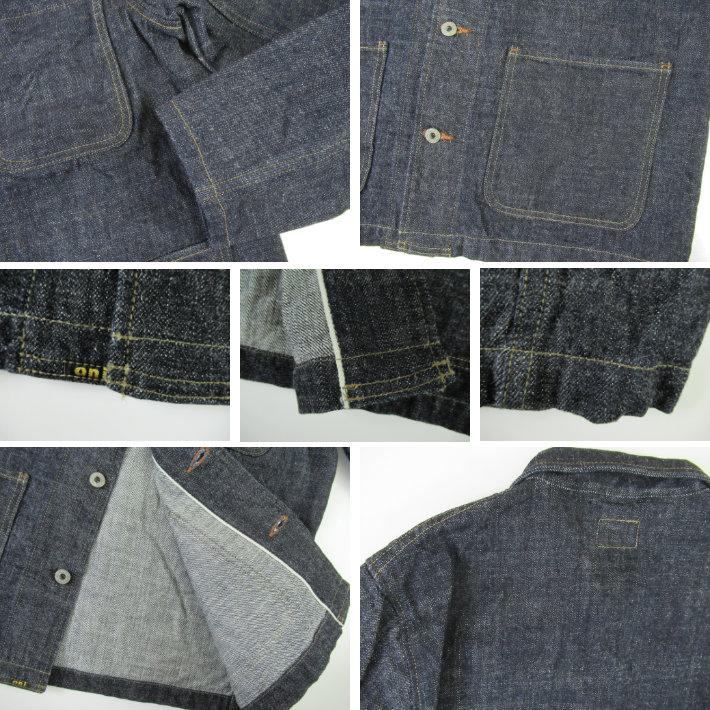 鬼デニム 03502LS カバーオール 13.5oz ロングスラブデニム