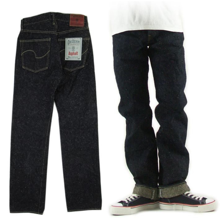 鬼デニム 鬼デニム 288 20oz Asphalt Denim レギュラーストレート : カジュアル