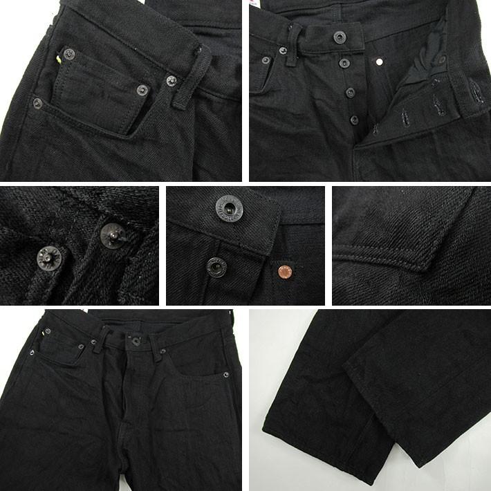 鬼デニム 515 KIRAKU II 12oz ブラック セミタイトストレート ジーンズ 