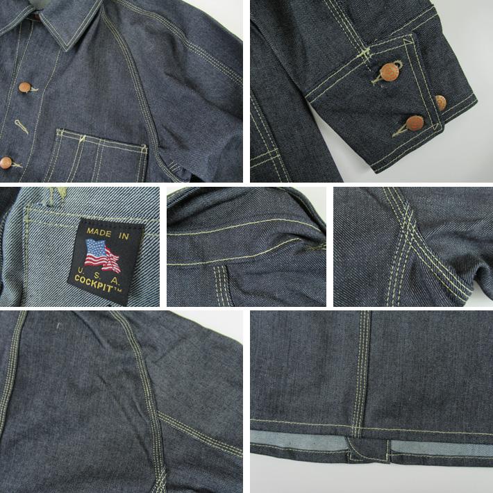 PAYDAY ペイデイ カバーオール USA Denim Work Man's Coat COCKPIT USA Z26D13の画像
