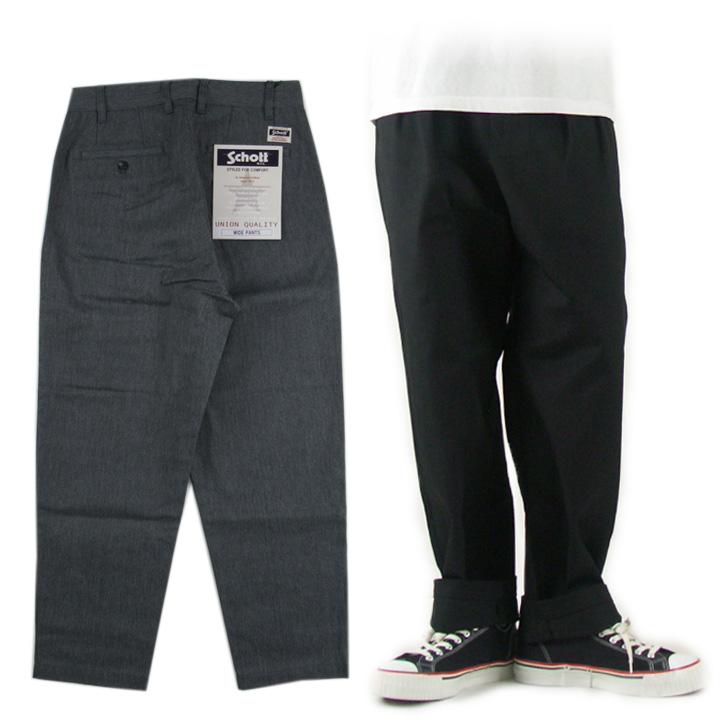 AVIREX Schott ショット 2タック ワイドパンツ TC DOUBLE AVIREX Schott ショット 2タック ワイドパンツ TC DOUBLE