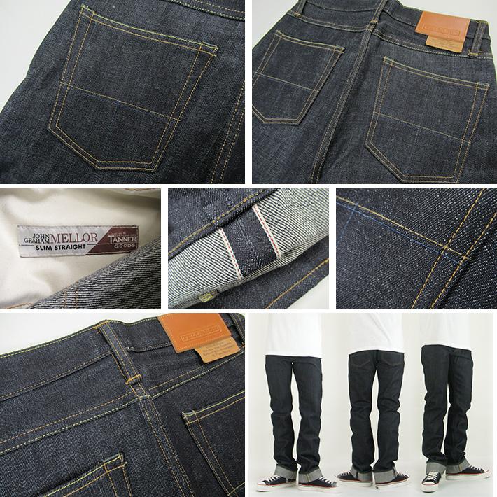 TELLASON テラソン JOHN GRAHAM MELLOR 14.75oz スリムストレート 