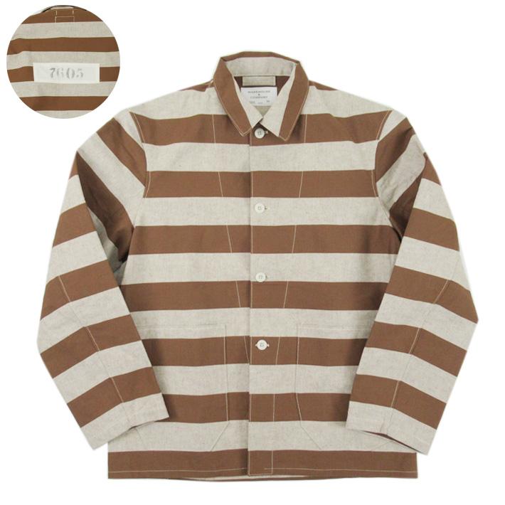 新品 ウエアハウス 2215 プリズナー ジャケット アップリケ M 38 WAREHOUSE（ウエアハウス） Lot 2215 BROWN PRISONER JACKET