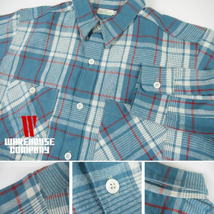 WAREHOUSE（ウエアハウス） 長袖 ワークシャツ Lot 3055 LONG SLEEVE