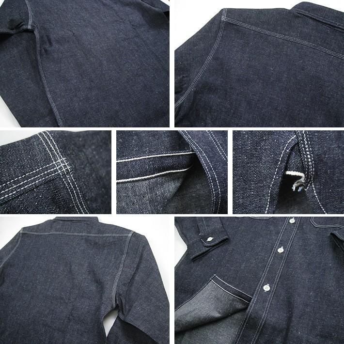 ウエアハウス Lot3076 ダックディガー デニムワークシャツ 38 【公式通販】