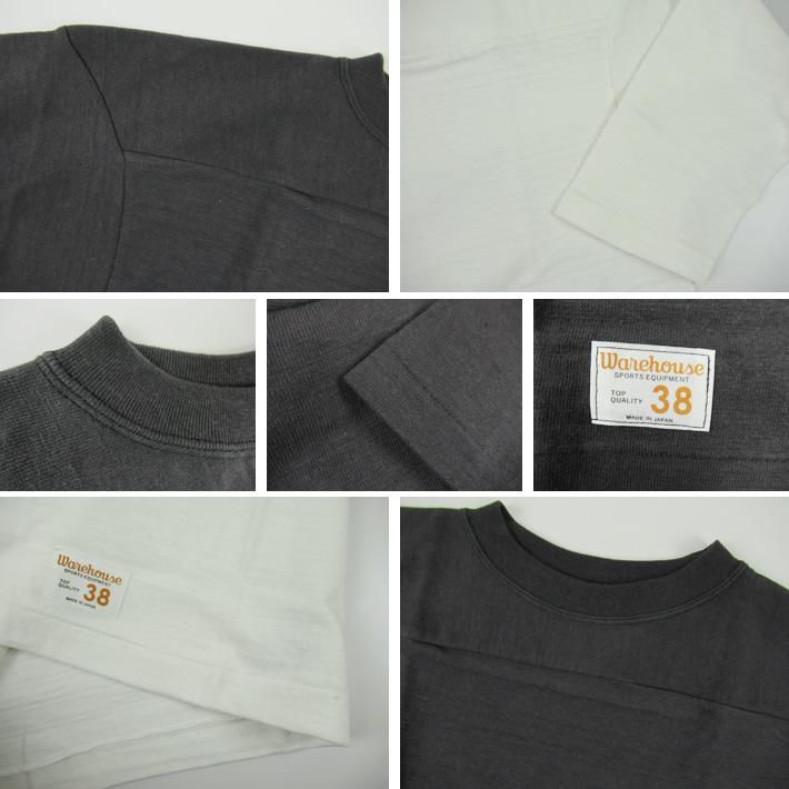 ウエアハウス　Lot 4063 7分袖フットボールT カラーブラック　サイズ36 WAREHOUSE（ウエアハウス） Lot 4063 7分袖フットボールT 無地
