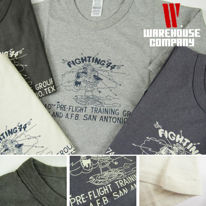 WAREHOUSE ウエアハウス Lot.4064 Tシャツ FIGHTING '44
