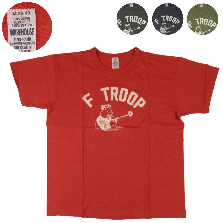 新品 ウエアハウス 浜田さん着用 色違い 4064 F TROOP Tシャツ L WAREHOUSE（ウエアハウス） Lot.4064 Tシャツ F TROOP : カジュアル