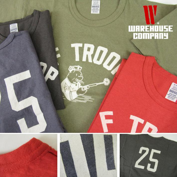 WAREHOUSE（ウエアハウス） Lot.4064 Tシャツ F TROOP : カジュアル