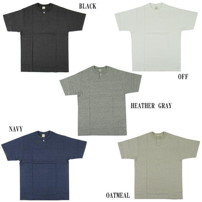 WAREHOUSE（ウエアハウス） Lot 4082 1ボタンヘンリーネックT 無地
