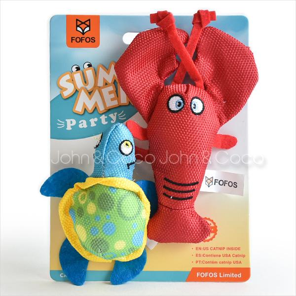 FOFOS サマートイ カメ＆ロブスター 猫のおもちゃ キャットトイ | 