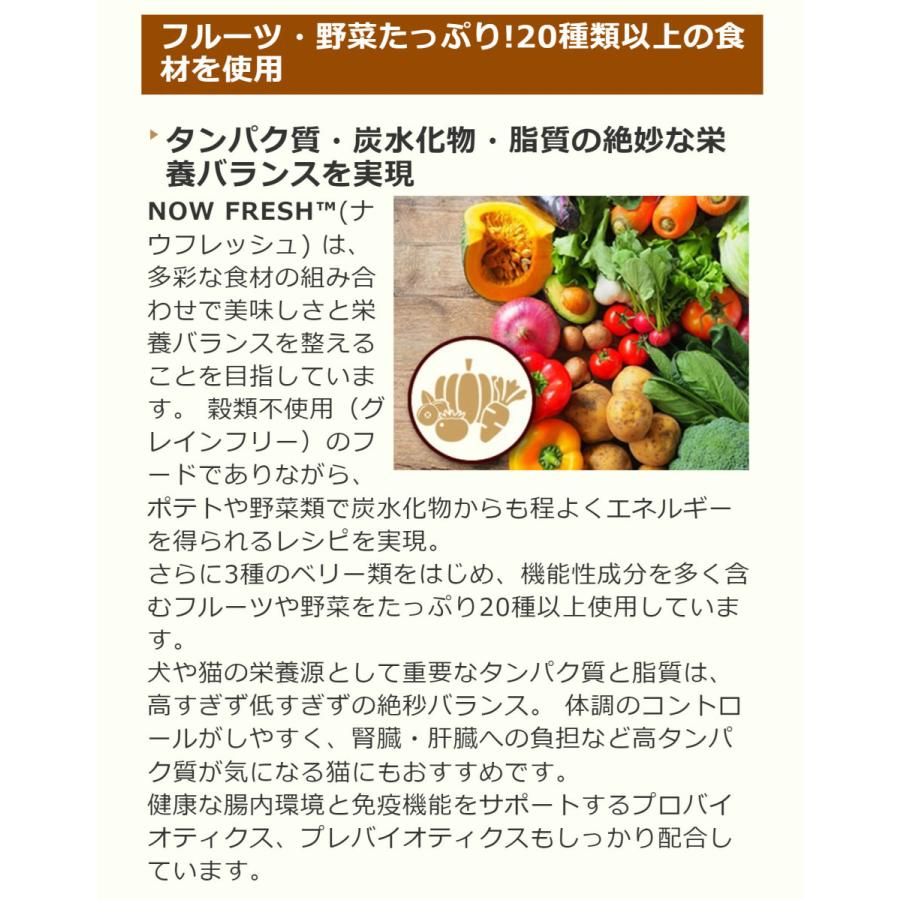ナウ フレッシュ（NOW FRESH） CAT グレインフリー アダルトキャット 7.25kg 猫 キャットフード ドライフード 成猫 ターキー 小粒 | NOW FRESH | 09