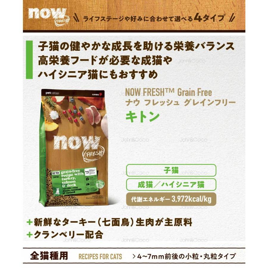 ナウ フレッシュ（NOW FRESH） CAT グレインフリー アダルトキャット 7.25kg 猫 キャットフード ドライフード 成猫 ターキー 小粒 | NOW FRESH | 15