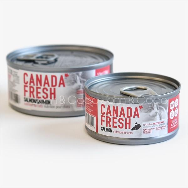 カナダフレッシュサーモン25缶、アニモンダアレルギーケア豚100g ×22個 カナダフレッシュ キャットフード缶 サーモンの正規品通販：無