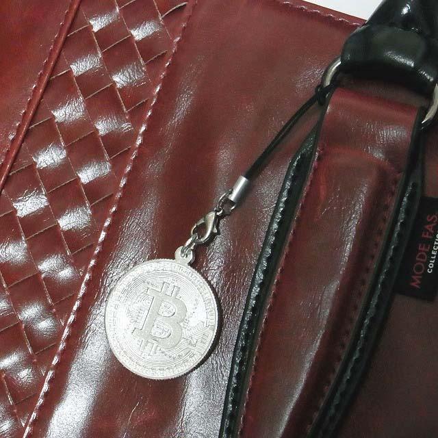 シルバー925製 暗号通貨 仮想通貨 ビットコイン イメージモチーフ