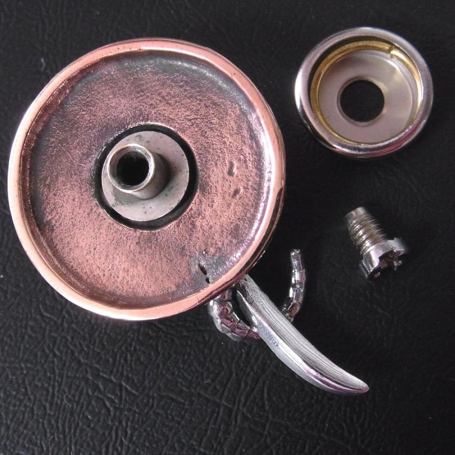 コンチョ ネジ式 スカルモンスター ローズ ダガー 薔薇 剣 髑髏 シルバ