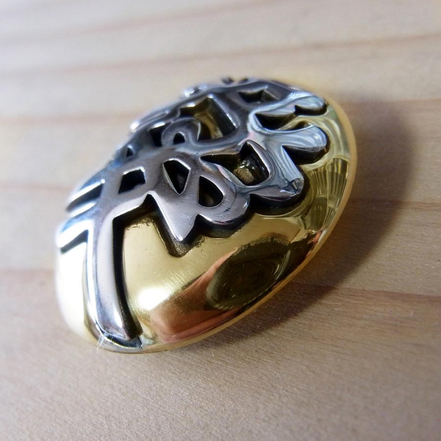 コンチョ ネジ式 【愛】和柄 漢字 Bタイプ 直江兼続 シルバ−925