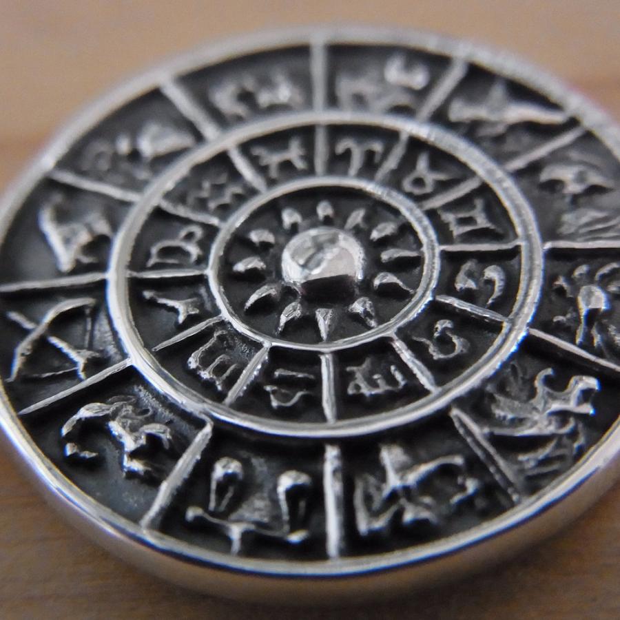 シルバー925製 ペンダントトップ 西洋占星術 12星座 サイン 太陽