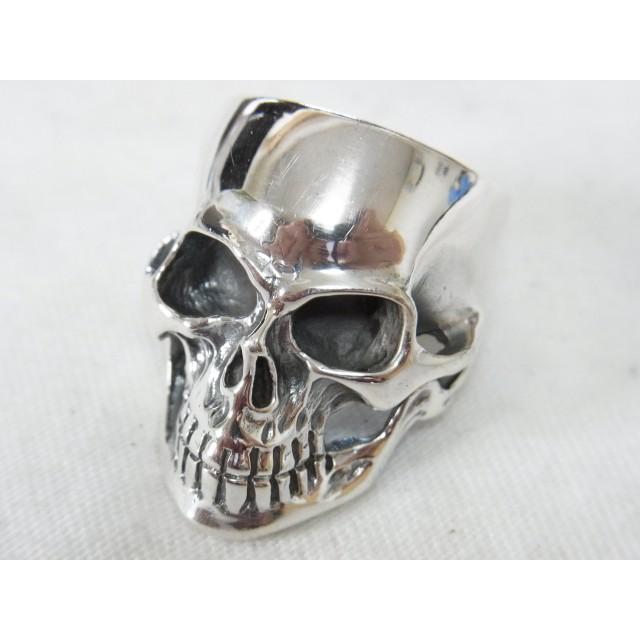 ハンドメイド　スカルヘッドリング　シルバー925 楽天市場】ヘッドグラブスカルリング シルバー925 銀製 (skull